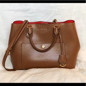 Michael Kors limited edition brown satchel purse